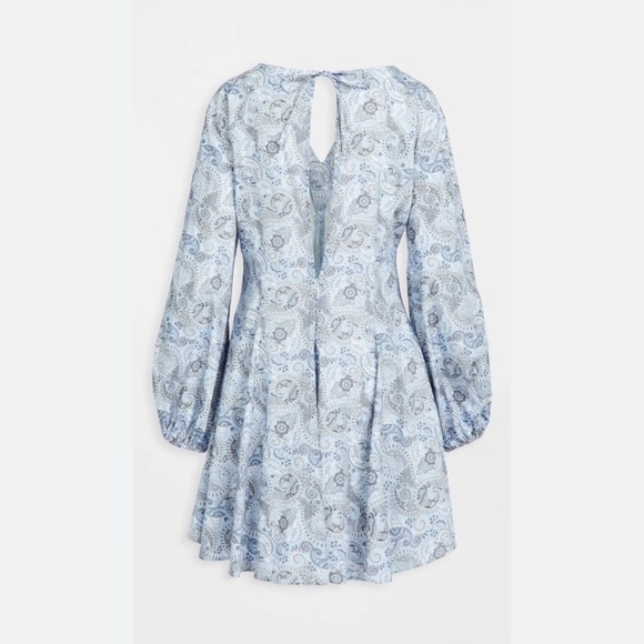 Sokie Collective Puff Sleeve Paisley Mini Dress - Picture 7 of 10